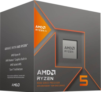 AMD Ryzen 5 8500G 3.5 GHz Upto 5 GHz AM5 Socket 6 Cores 12 Threads 6 MB L2 16 MB L3 Desktop Processor  (Silver)