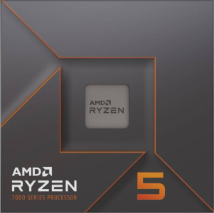 AMD Ryzen 5 7600 3.8 GHz Upto 5.1 GHz AM5 Socket 6 Cores 12 Threads 6 MB L2 32 MB L3 Desktop Processor  (Silver)
