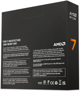 AMD Ryzen 7 9700X with integrated Radeon Graphics, 3.8 GHz Upto 5.5 GHz AM5 Socket System Memory DDR5, 8 Cores 16 Threads Desktop Processor  (Silver)