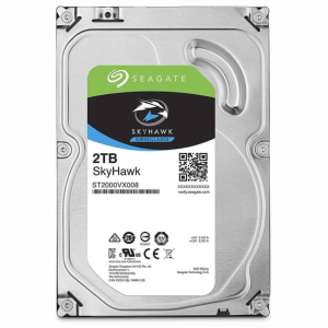 Seagate SKYHAWK SURVEILLANCE 2 TB Surveillance Systems, All in One PC's, Desktop Silver SATA Internal Hard Disk Drive (HDD) (ST2000VX007)  (Interface: SATA, Form Factor: 3.5 inch)
