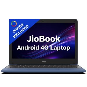 JioBook 11 with Lifetime Office/Android 4G Laptop Mediatek 8788 (JioOS) / Octa-core/ 4GB RAM / 64 eMMC Storage/Thin and Light Laptop