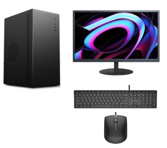 Fusionit Desktop PC Intel Core i5 8th Gen | 8GB Ram | 512GB SSD |22 inch Monitor | Windows 11 with MSO 2021