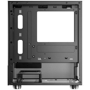 Antec CX200M RGB Elite PC Case Full View Tempered Glass Side Panel Computer Cabinet (Black)