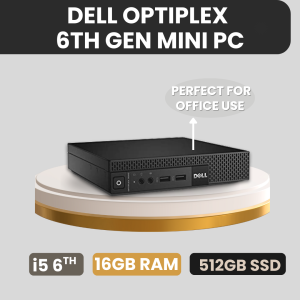 Dell Mini PC Intel Core i5 6th Gen | 16GB Ram | 512GB SSD | Windows 10