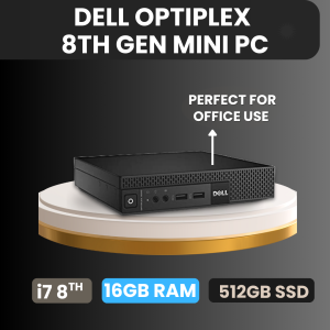 Dell Mini PC Intel Core i7 8th Gen | 16GB Ram | 512GB SSD | Windows 10