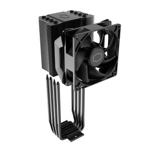 Cooler Master Hyper 411 Nano CPU Air Cooler, SickleFlow 92 PWM Fan, 4 Copper Heat Pipes, 136mm Tall, Sleek Top Cover, AMD Ryzen AM5|AM4, Intel LGA 1851|1700 Brackets