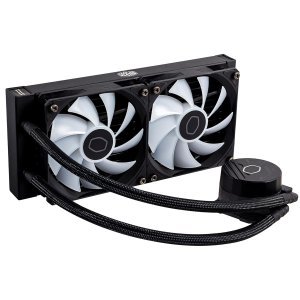 Cooler Master MasterLiquid 240L Core ARGB CPU Liquid Cooler - Dual Chamber Gen S Pump, Superior Radiator and 120 mm ARGB Fans, LGA 1700 and AM5 Brackets - Black