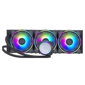 Cooler Master ML360 Illusion CPU Liquid Cooler - Black | Support Intel & AMD CPU Socket AM5, AM4, AM3, LGA1700, 1200, 2066, 1151 | 3rd Gen Dual Chamber Pump | 360mm AIO | ARGB Controller Included