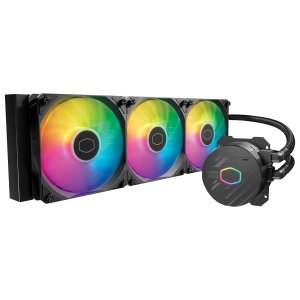 Cooler Master ML360L Core ARGB CPU Liquid Cooler - Black | Support Intel & AMD Processor - LGA1700, LGA1200, LGA1151, AM5, AM4 | Gen S Dual Chamber Pump | 360mm AIO | New Pressure Optimised Fans