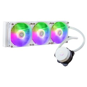 Cooler Master ML360L Core ARGB CPU Liquid Cooler - White | Support Intel & AMD Processor - LGA1700, LGA1200, LGA1151, AM5, AM4 | Gen S Dual Chamber Pump | 360mm AIO | New Pressure Optimised Fans