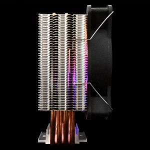 GAMDIAS Boreas E1-410 Lite RGB CPU Air Cooler, Extra-Thick Aluminum Base Plate with 120mm ARGB PWM Fans