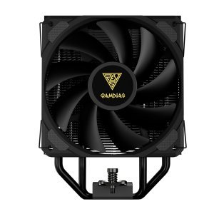 Gamdias Boreas E2 41D Black, CPU Cooler 120mm Fan, CPU Temperature Fan Speed Display | Support AMD & Intel CPU Socket AM5, AM4/ PWM Case Fans/72.94CFM Air Flow/ 4 Heat Pipes