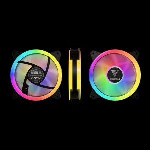 Gamdias Aeolus M2 1201 120mm RGB Case Fan with Controller - High Performance & Quiet Cooling