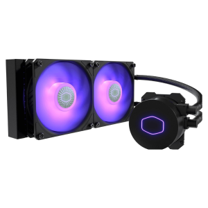 Cooler Master MasterLiquid ML240L RGB V2 CPU Liquid Cooler - Black | Support Intel & AMD CPU Socket AM5, AM4, AM3, LGA1700, 1200, 2066, 1151 | 3rd Gen Dual Chamber Pump | 240mm Close-Loop AIO