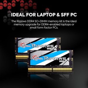 G.Skill Ripjaws SO-DIMM 16GB (1 * 16GB) DDR4 3200 CL22-22-22-52 1.20V Laptop Memory RAM F4-3200C22S-16GRS