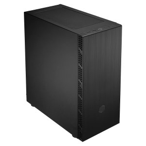 Cooler Master MasterBox MB600L V2 with Steel Side Panel, Brushed Front Panel, Hexagon Gleam, Mesh Intakes, Breathable PSU Shroud, Support Upto ATX Motherboard, Black, Mid Tower (MB600L2-KNNN-S00)