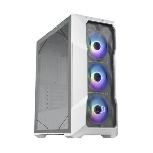 Cooler Master TD500 Mesh V2 Computer Case - White | ARGB & PWM Hub Included | Type C Connector | Top Removable | 3 x 120mm ARGB Fans | 360mm Radiator Support | Gaming Case