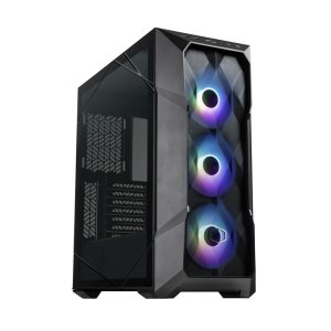 Cooler Master TD500 Mesh V2 Computer Case - Black | ARGB & PWM Hub Included | Type C Connector | Top Removable | 3 x 120mm ARGB Fans | 360mm Radiator Support | Gaming Case