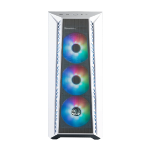Cooler Master MB520 Mesh Computer Case - white | 360mm Radiator Support | 3 x 120mm ARGB Fans Pre-Installed | Type C Connector | Removable Top Panel | High Airflow Cabinet | PWM & ARGB Hub Included