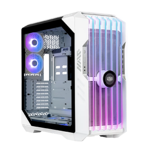 Cooler Master HAF 700 EVO E-ATX High Airflow PC Case with IRIS Customizable LCD, Breathable Tempered Glass Front Panel, 200mm SickleFlow ARGB Fans, USB 3.2 Gen 2 Type-C, and ARGB Gen2 Support