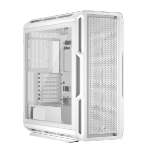 CORSAIR 5000T Mid-Tower PC Case – Supports Reverse Connection motherboards – RapidRoute Cable Management – Removable Airflow Panels – Modern Front Panel I/O – Fits Multiple 360mm Radiators (White)