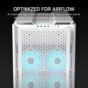 CORSAIR 9000D RGB Airflow Super-Tower PC Case - Large Interior - InfiniRail™ Fan Stand System - No Fans Included - iCUE Link System Hub Included - White