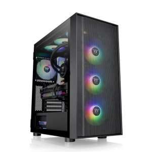 Thermaltake H570 TG ARGB mid-Tower Chassis Comes with Three pre-Installed Hydraulic Bearing 120mm ARGB Lite Front Fans