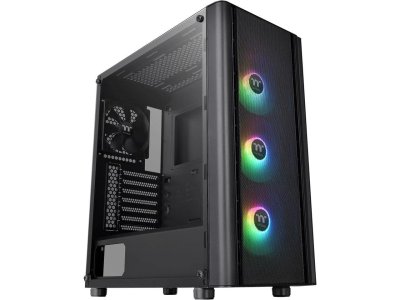 Thermaltake V250 TG ARGB Air Mid Tower ATX Chassis with High Airflow Black - CA-1Q5-00M1WN-03