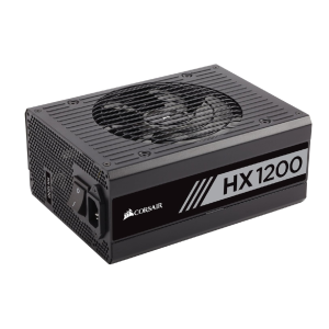 Corsair HX1200 1200 Watt 80+ Platinum Fully Modular PSU/Power Supply for PC - CP-9020140-UK (Black)