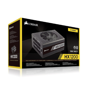 Corsair HX1200 1200 Watt 80+ Platinum Fully Modular PSU/Power Supply for PC - CP-9020140-UK (Black)