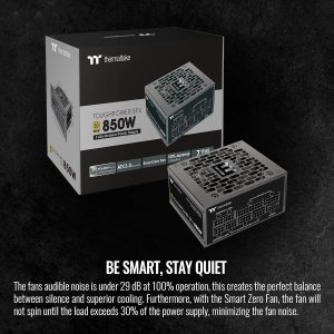 Thermaltake Toughpower SFX (ATX 3.0 Standard) 850W Full Modular 80Plus Gold Power Supply; PS-STP-0850FNFAGU-1