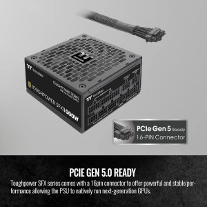 Thermaltake Toughpower SFX (ATX 3.0 Standard) 1000W Full Modular 80Plus Gold Power Supply; PS-STP-1000FNFAGU-1