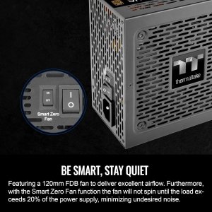 Thermaltake Smart BM3 750W 80Plus Bronze ATX 3.0 & PCIE 5.0 Ready Semi-Modular Power Supply; 105°C/221°F Japanese Capacitor; 5 Year Warranty; PS-SPD-0750MNFABU-3