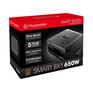 Thermaltake 650W Tt Smart Bx1 All Flat Cables 80+ Bronze Ps-Spd-0650Nnfabb-1*Thermaltake, PS-SPD-0650NNFABB-1*, Power Supplies