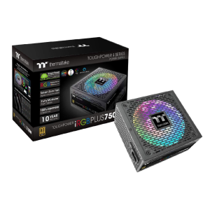Thermaltake Toughpower iRGB Plus 750W 80+ Gold SLI/Crossfire Ready RGB LED ATX12V V2.4/ EPS V2.92 10 Year Warranty Fully Modular Digital Power Supply PS-TPI-0750F3FDGU-1