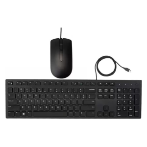 Dell USB Wired Keyboard and Mouse Set (Black) KB216+MS116
