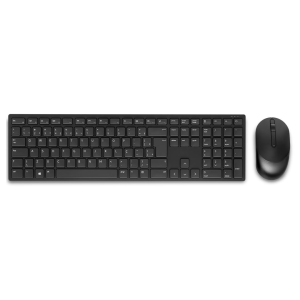 Dell KM5221W Wireless Combo - RF 2.4GHz Wireless Keyboard with 12 Programmable Keys and 3 Button Optical Mouse, Spill-Resistant Keys, up to 36 Month Battery Life, 3Y Advance Exchange Warranty - Black