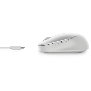 Dell MS7421W - Worlds 1St Rechargeable Mouse with Triple Connectivity 2 X Bluetooth 1Xwireless, 7 Buttons & 4000 Dpi with 3Y Advance Exchange Warranty & 6 Month Battery Life