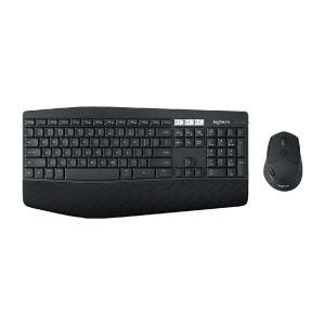 Logitech MK850 Multi-Device Wireless Keyboard and Mouse Set, 2.4GHz Wireless & Bluetooth, Curved Keyframe , 12 Programmable Keys, 3-Year Battery Life, PC/Mac