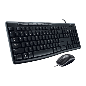 Logitech Media Set MK200 Full-Size Wired Keyboard and High-Definition Optical Mouse Set