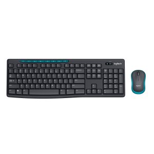 Logitech MK275 USB Wireless Keyboard and Mouse Set for Windows, 2.4 GHz Wireless, Compact Wireless Mouse, 8 Multimedia & Shortcut Keys, 2-Year Battery Life, PC/Laptop - Black