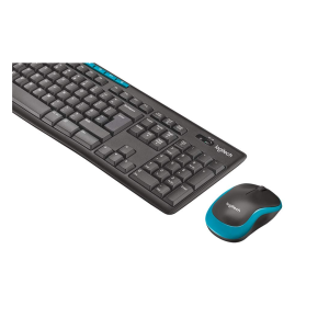 Logitech MK275 USB Wireless Keyboard and Mouse Set for Windows, 2.4 GHz Wireless, Compact Wireless Mouse, 8 Multimedia & Shortcut Keys, 2-Year Battery Life, PC/Laptop - Black