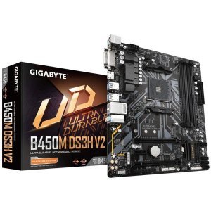 GIGABYTE B450M DS3H V3 (AMD Ryzen AM4/Micro ATX/M.2/HMDI/DVI/USB 3.1/DDR4/Motherboard)