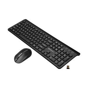 ZEBRONICS Companion 130 2.4GHz Wireless Keyboard & Mouse Combo, 105 Keys, 12 Integrated Multimedia Keys, 4 Button Mouse, Upto 1600 DPI, High Precision, Advanced Optical Sensor (Black)