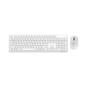 Zebronics Companion 200 Wireless Combo with Silent Operation Mouse, Full Size Keyboard, 1600 DPI, Integrated Multimedia, ON/Off, Power Saving Mode, 2.4GHz Nano Receiver and Plug Play Usage (White)