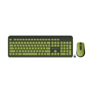 ZEBRONICS Companion 203, 2.4GHz Wireless Keyboard & Mouse Combo, Copilot AI Key, 12 Multimedia Keys, 1600 DPI Mouse, Silent Operation, High Precision Sensor, for Windows & Mac (Avocado)
