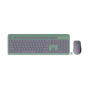 ZEBRONICS Companion 203, 2.4GHz Wireless Keyboard & Mouse Combo, Copilot AI Key, 12 Multimedia Keys, 1600 DPI Mouse, Silent Operation, High Precision Sensor, for Windows & Mac (Guava)