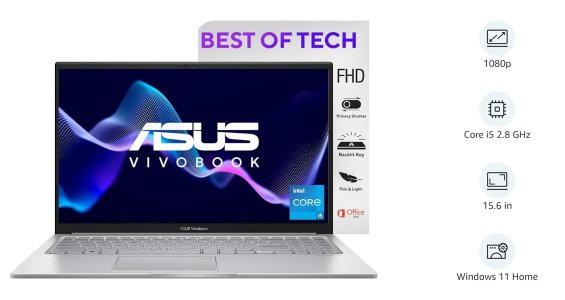 ASUS Vivobook 15, Intel Core i5-1235U 12th Gen, 15.6