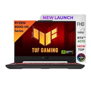 ASUS TUF Gaming A15, AMD Ryzen 9 8945H Gaming Laptop(NVIDIA RTX 4070-8GB | 140W RGP | 16GB RAM | 1TB SSD | FHD | 15.6