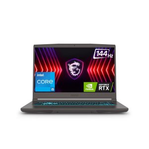 MSI Thin 15, Intel 12th Gen. i5-12450H, 40CM FHD 144Hz Gaming Laptop (16GB | 512GB NVMe SSD | Windows 11 Home | MSO 2021 | NVIDIA GeForce RTX 2050, GDDR6 4GB | Cosmos Gray | 1.86Kg) B12UCX-2471IN
